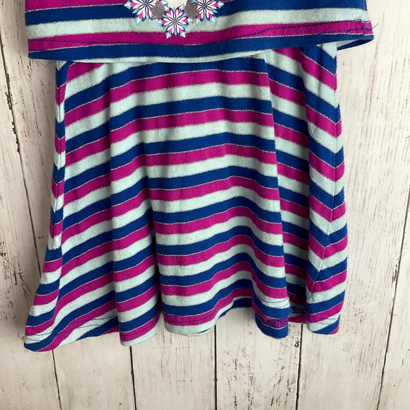 Disney Frozen 18m Olaf Striped Dress Overlay - Picture 3 of 7